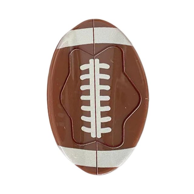 1 pinza para el pelo de rugby creativa marrón para mujer, pinza para el pelo de fútbol, ??pinzas para el pelo de rugby, pasadores deportivos antideslizantes, accesorios para el cabello coloridos, pinz