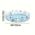 thumbnail image 1 of PEACNNG2-Size Inflatable Pool with Vibrant Underwater Theme Design - Durable Lightweight & Portable for Indoor/Outdoor Use  No Electricity Needed  Includes Multiple Components for Family, 1 of 4