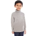 thumbnail image 2 of Leveret Solid Turtleneck 100% Cotton (14 Years, Light Grey), 2 of 7