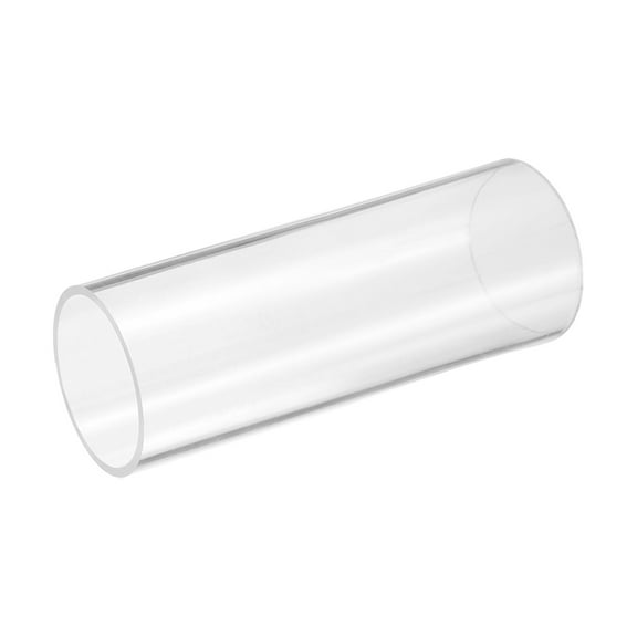 Uxcell Clear Rigid Acrylic Pipe, 53mm(2.09") ID x 60mm(2.36") OD 6" Round Polycarbonate Tube Plastic Tubing for Plumbing, Lighting, Aquarium, DIY Projects