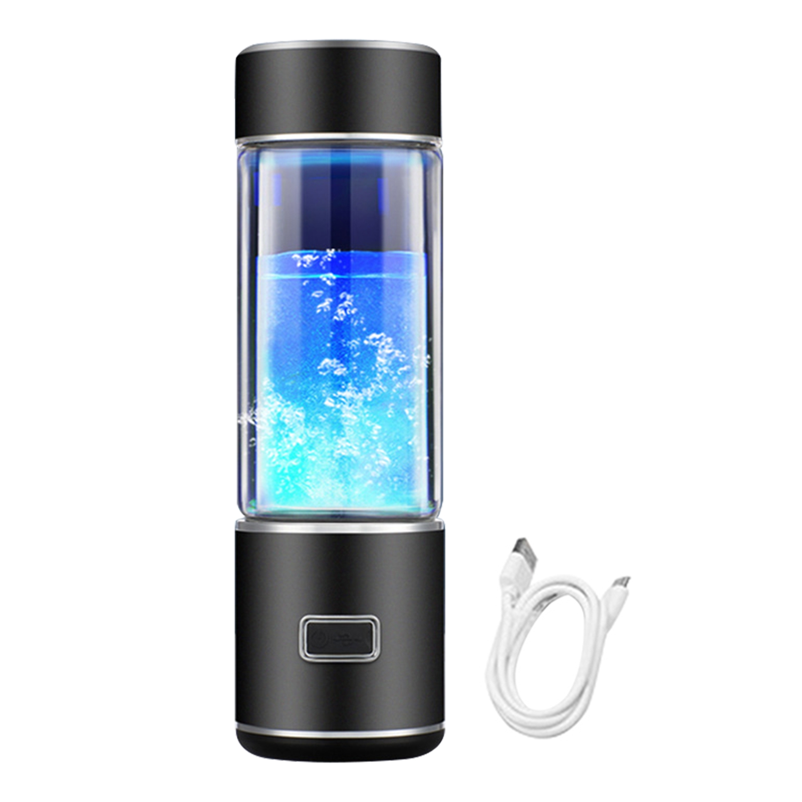 sunsanly 300ML Hydrogen Rich Water Bottle SPE PEM Technology Portable Glass Hydrogen Water Generator Healthy Glass Drinking Cup Birthday Gift