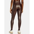 thumbnail image 3 of Time and Tru Women's Faux Leather Leggings, Full Length, Sizes XS-XXXL, 3 of 5