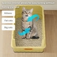 thumbnail image 6 of Cat Litter Box, Drawer-Style Enclosed Large Odor-Control Kitty Toilet with Pull-Out Tray, for Kittens, Big Cats & Multi-Cat Homes, Yellow, 6 of 7
