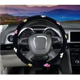 thumbnail image 2 of Automotive Women Embroidery Cute Car Steering Wheel Cover (Butterfly), 2 of 5