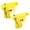 Yellow, variant on Apeya Mini Water Gun, Green Portable Squirt Toy for Summer Pool Parties and Backyard Water Fights, Durable Transparent Plastic, 3.93 x 2.95 in