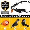 thumbnail image 4 of ABS Wheel Speed Sensor Compatible with TSX 2004-2008 Front Left/Right ABS Speed Sensor High Sensitive Anti-Rust Car Wheel Speed Sensor Compatible with ACCORD 2003-2007, 4 of 10