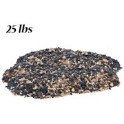 Divine Blend Wild Bird Seed Mix, 25 lbs - Premium Low-Waste Seed with 65% Black Oil Sunflower, Safflower, Millet & Peanuts, High-Energy Mix for Tube, Hopper & Platform Feeders, Carry Handle Bag