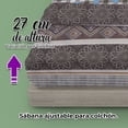 thumbnail image 3 of Juego De Sabanas Queen Size Estampadas De Microfibra De Poliester 4 Piezas Diseño Elegante Amplias Textura Suave, 3 of 5