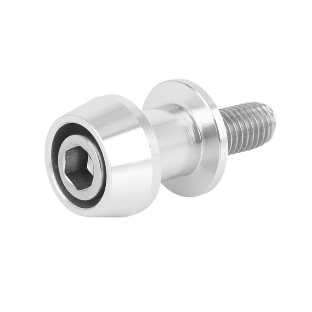 Unique Bargains M10x1.5 Motorcycle CNC Swingarm Spool Stand Bobbins Starting Frame Screw Universal Silver Tone