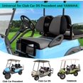 thumbnail image 3 of 10L0L Golf Cart Seat Cover with Storage Pocket Fit Yamaha Club Car Breathable Polyester Cover Gray Black - L, 3 of 6