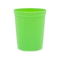 thumbnail image 4 of BLUE PANDA 16 Oz Lime Green Stadium Cups - Plastic Cups Reusable & Dishwasher Safe - Party Favor Tumblers & Green Plastic Cup - 24 Count, 4 of 5