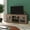 Black Wash, variant on Emma + Oliver TV Stand for up to 80" TV's in White Wash Finish - 65" Media Console with Classic Full Glass Doors & 3 Adjustable Shelves