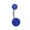 blue, variant on Faux Body Piercing Jewelry Navel Clip on Belly Button Rings Fake Belly Piercing--blue