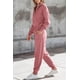thumbnail image 4 of Conjunto Deportivo PRETTYGARDEN para Mujer 2 Piezas con Suéter y Pantalón Rosa Talla L, 4 of 7
