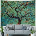 thumbnail image 4 of Creowell  Tapestry Green Tree of Life Wall Hanging Psychedelic Tapestries Twin Bedspread Picnic Sheet Wall Decor Blanket Wall Art Hippie Bedroom Décor&nbsp; 40x30inch, 4 of 6