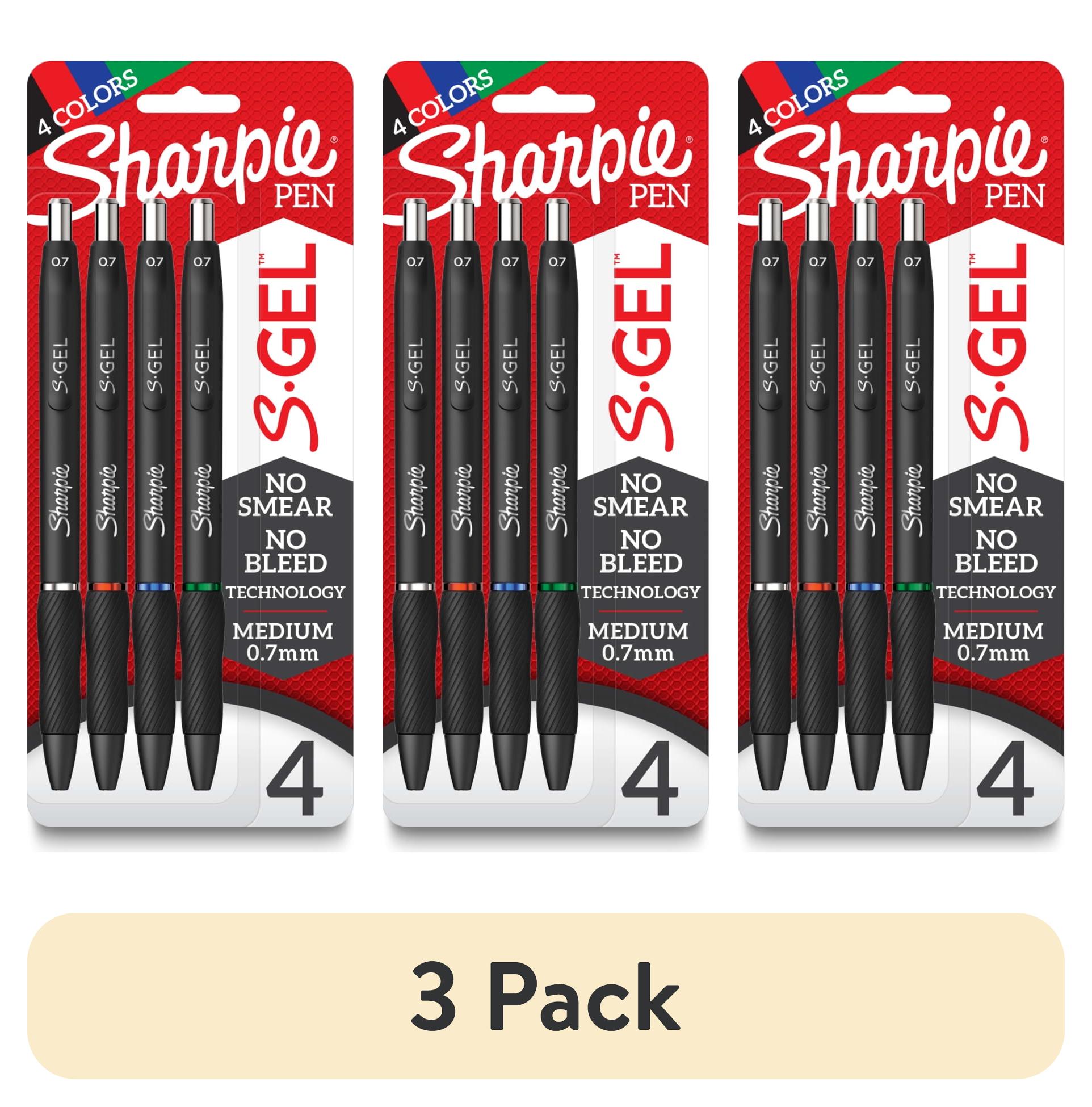 (3 pack) Sharpie S-Gel Pens 0.7 mm Pen Point Size - Assorted Gel-based Ink - 4 / Pack
