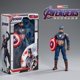 thumbnail image 3 of Marvel Avengers Figuras de acción Thanos Spiderman Ironman MEDk Services.com América Anime Modelo Juguetes Regalos 18 cm para niños, 3 of 5