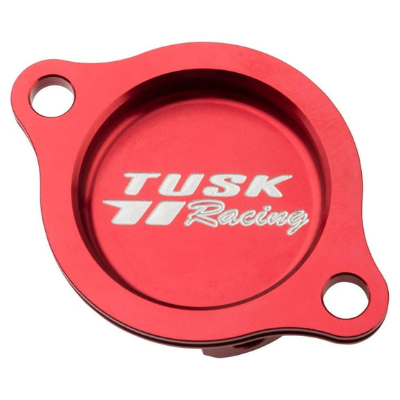 Tusk Aluminum Oil Filter Cover Red for Honda CRF150R 2007-2009,2012-2022