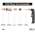 thumbnail image 2 of 5pcs Plasma Cutter Shield Cup KP2845-2 for Tomahawk 1538 LC105 Torch, 2 of 12