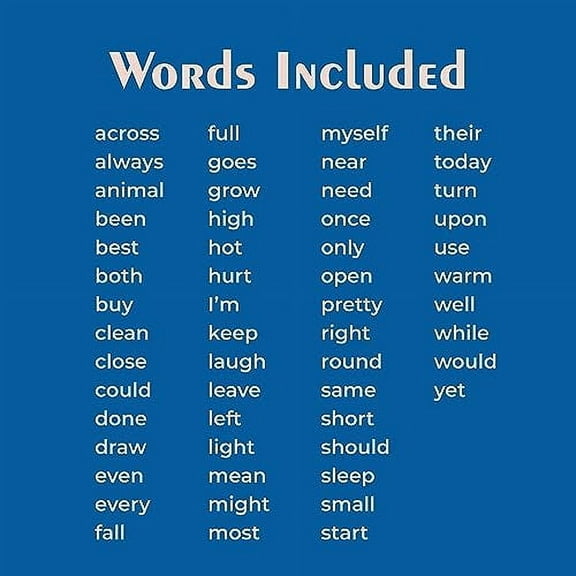 SnapWords List D Pocket Chart Cards | Multisensory | Kinesthetic | ESL | ELL Sight Word Flash Cards