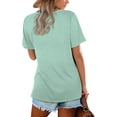thumbnail image 4 of Borke Womens Tops Casual Short Sleeve V Neck T Shirts, 4 of 5