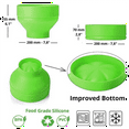 thumbnail image 2 of Popcorn Microwave Silicone Foldable Kitchen Easy Tools DIY Popcorn Bucket Bowl Maker with Lid,Light Blue, 2 of 7