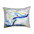 thumbnail image 2 of Betsy Drake Blue Whale No Cord Pillow 16x20, 2 of 3