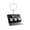 A, variant on Father's Day Dad Keychain Gift, Funny Keyboard Keychains with Engraved Letter Blocks and Heart Accent, Durable Metal Square Key Ring Decoration for Men Father Papa Husband.
