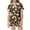 031-Brown, variant on Gelikeya Pajamas Set Bee Festival Button Down Satin Short Sleeve Top and Shorts Set World Bee Day Nightgown Loungewear (Kids, 032-Black, 6-7 Years)