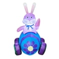 thumbnail image 4 of KITBONIS 4ft Inflatable Easter Bunny Decoration Garden Yard Easter Shopping Mall Backdrop Decorations Rabbit in Carrot Car Inflatable Decor, 4 of 7
