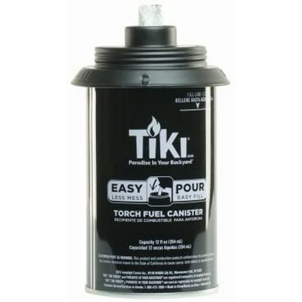 Tiki 1317054 Easy Pour Metal Replacement Torch Fuel Canisters w/Wick