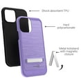 thumbnail image 3 of CoverON Apple iPhone 12 Mini Case (5.4"), Slim Metal Kickstand Rugged Dual Layer Cover, Purple, 3 of 7