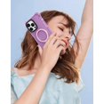 thumbnail image 6 of for iPhone 15 Pro Max Case Compatible with MagSafe Ring Stand Ring Holder Chain Drop Protection Durable Cover for Men Women Girls Cute Purple  Phone Cases for Apple iPhone 15 Pro Max, 6 of 12
