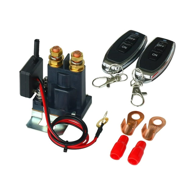 Interruptor de apagado de batería aislador interruptor de desconexión de batería remoto duradero con 2 24V