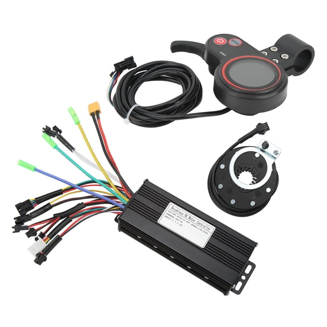 Kit de conversión de bicicleta eléctrica, kit de panel controlador de bicicleta eléctrica de 24 V, 36 V, 48 V, 30 A, kit controlador de motor sin escobillas para bicicleta, diseño de última generació