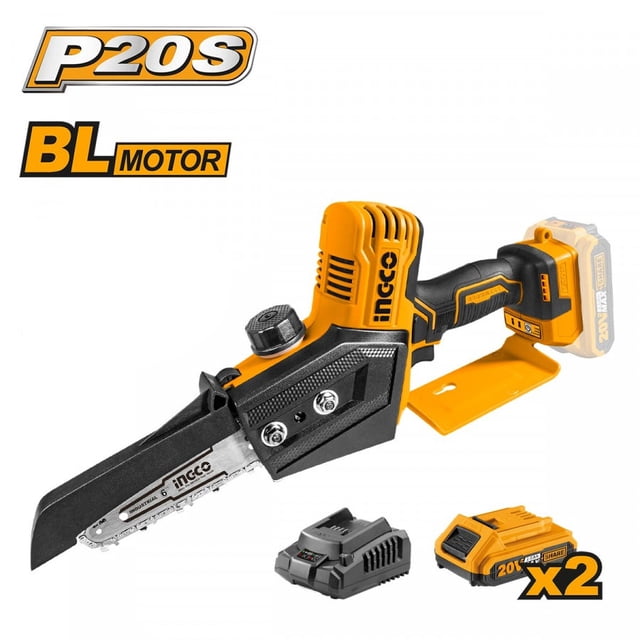 Mini Motosierra inalambrica 6" 20V Ingco UCGSLI20682 2 pilas Ingco UCGSLI20682
