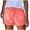 Pinks, variant on LLYWEY Womens Jeans Shorts, Ladies Ribbed Distressed Denim Shorts, Drawstring Elastic Waist Women Cut Off Jeans with Pockets, Style ST-22, Pinks, XL