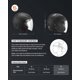 thumbnail image 2 of Casco de motocicleta VEVOR, 3/4 abierto, casco de motocross para adultos con visera transparente, cómodo para carreras y calle, con forro desmontable, homologado por DOT, (negro mate, XL), 2 of 9