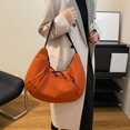 thumbnail image 3 of 433 Bolso Hombro Informal Plisado Gran Capacidad Bolso Axila (naranja) Naranja, 3 of 9