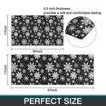 thumbnail image 7 of Black Christmas Snowflake Pattern Kitchen Rugs Sets Of 2,Anti Fatigue Kitchen Mat Rugs Non Slip Washable,Decorative Kitchen Floor Mats for Kitchen,Sink,Laundry,17"x30"+17"x47", 7 of 7