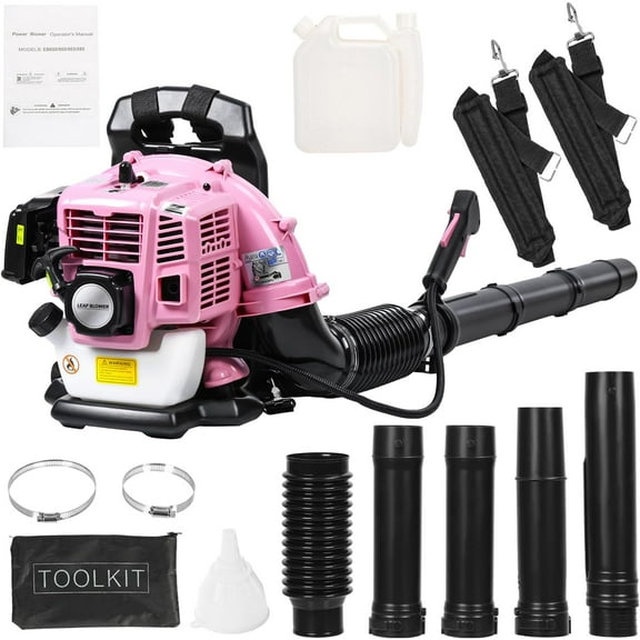 52CC Backpack Leaf Blower Gas Powered 550CFM, 1.7HP Professional Lawn Care Blower with Cruise Control, Ergonomic Harness for Yard Maintenance & Debris Cleaning.