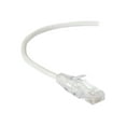 thumbnail image 1 of Black Box Slim-Net - Patch cable - RJ-45 (M) to RJ-45 (M) - 7 ft - UTP - CAT 6a - booted, molded, stranded - white, 1 of 3