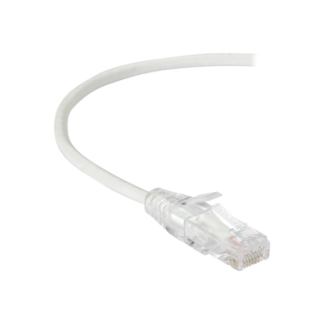 Black Box Slim-Net - Patch cable - RJ-45 (M) to RJ-45 (M) - 7 ft - UTP - CAT 6a - booted, molded, stranded - white