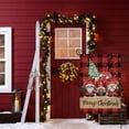 thumbnail image 5 of Merry Christmas Garden Flags for Outside, Buffalo Plaid with Pink Gnomes Truck Trees Small Yard Flags, Winter Xmas Seasonal Outdoor Decor for Farmhouse Holiday,12x18 Double Sided, 5 of 6