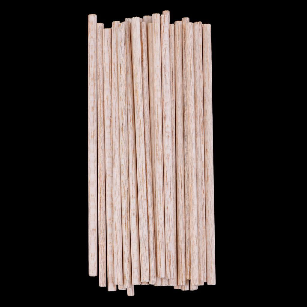 3mm to 50mm High Quality Wooden Dowels 30cm Length Craft Pole Stick Hardwood