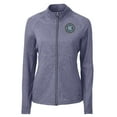 thumbnail image 2 of Women's-Cutter & Buck  Heather Navy New York City FC Adapt Eco Knit Hybrid Recycled Raglan Full-Zip Jacket, 2 of 3