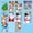 Style7, variant on CCOCC 9Pcs Wall Paper,Santa Wall Decals,Snowflakes Window-Friendly Wall Decor Living Room,Style6,20*30cm