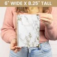 thumbnail image 5 of New Address Book with Alphabetical Tabs - Hardcover Contact Book & Password Book Organizer for Addresses, Phone Numbers, Birthdays & Anniversaries (6” x 8.25”) - Marble, 5 of 8