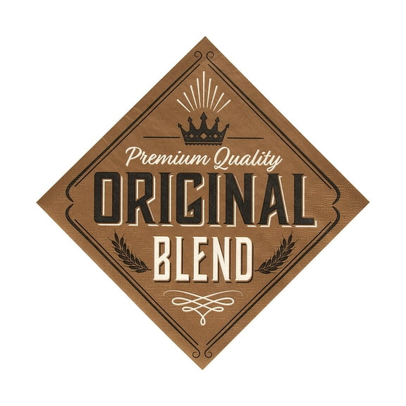 Vintage Aged to Perfection Party Luncheon Napkins - 16 Pieces