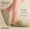 thumbnail image 3 of Cushionaire Blain Genuine Suede Clogs for Women | Slip-On Mules with Memory Foam & Oversized Buckle | Non-Slip Comfort Clogs & Mules Shoes for Women, 3 of 15